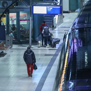 Leerer Hamburger Hauptbahnhof