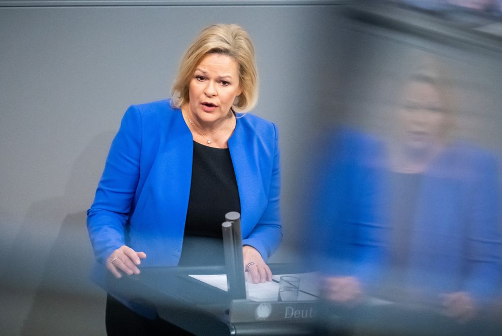 Bundesinnenministerin Nancy Faeser (SPD, Archivbild).