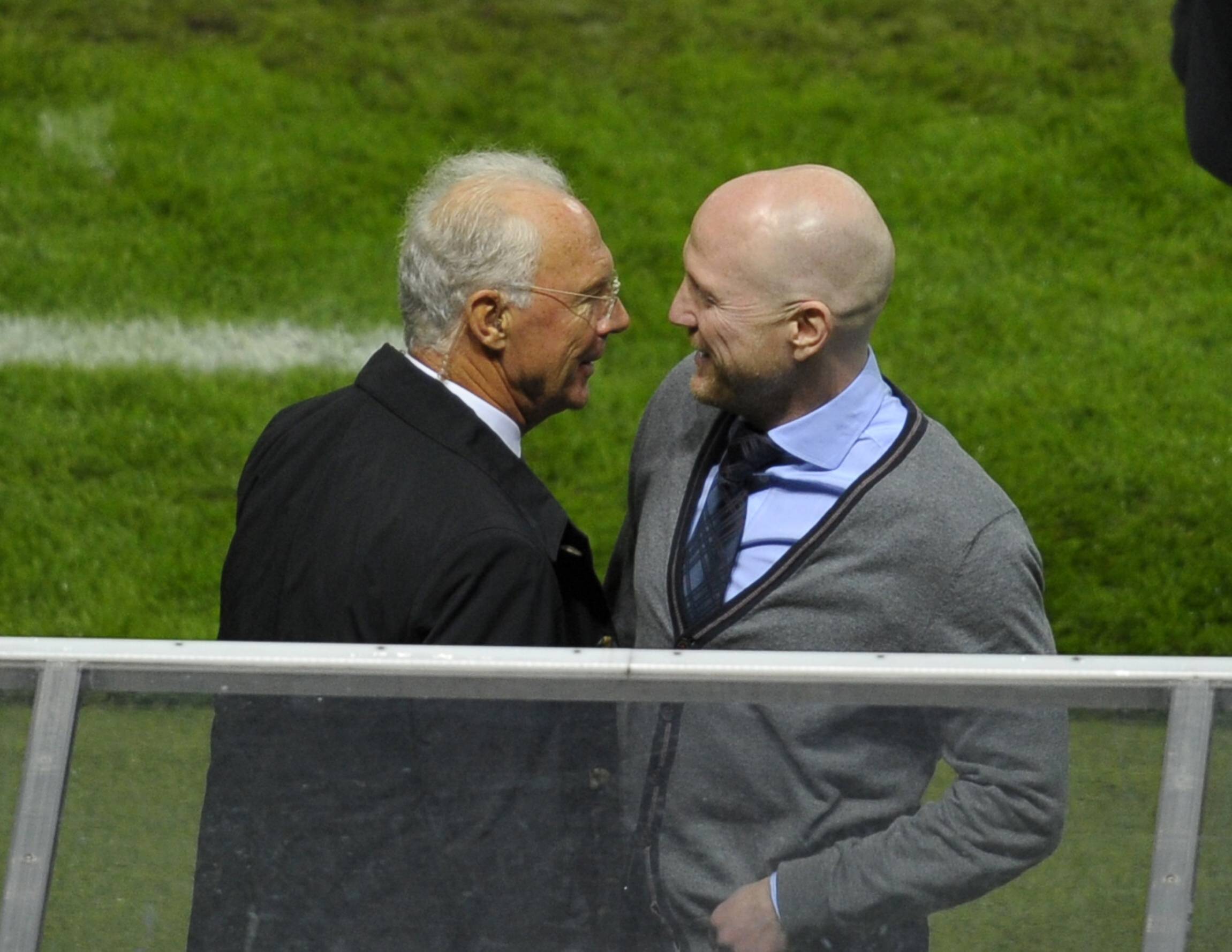 Franz Beckenbauer und Matthias Sammer im Jahr 2013