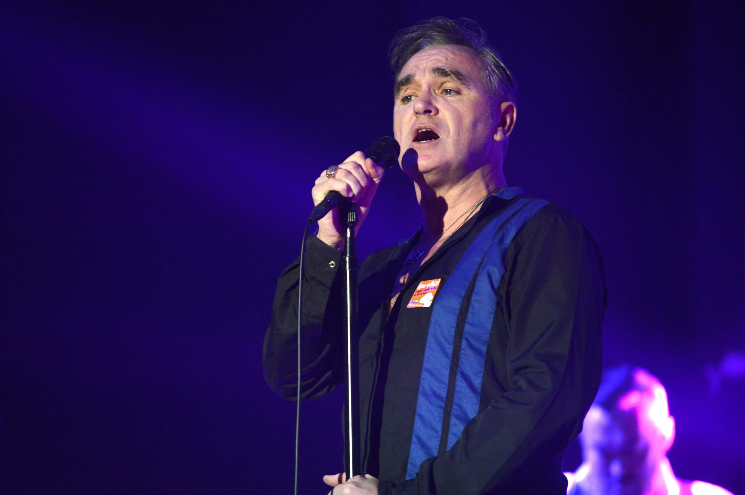 Sänger Morrissey bei einem Auftritt in Hannover
