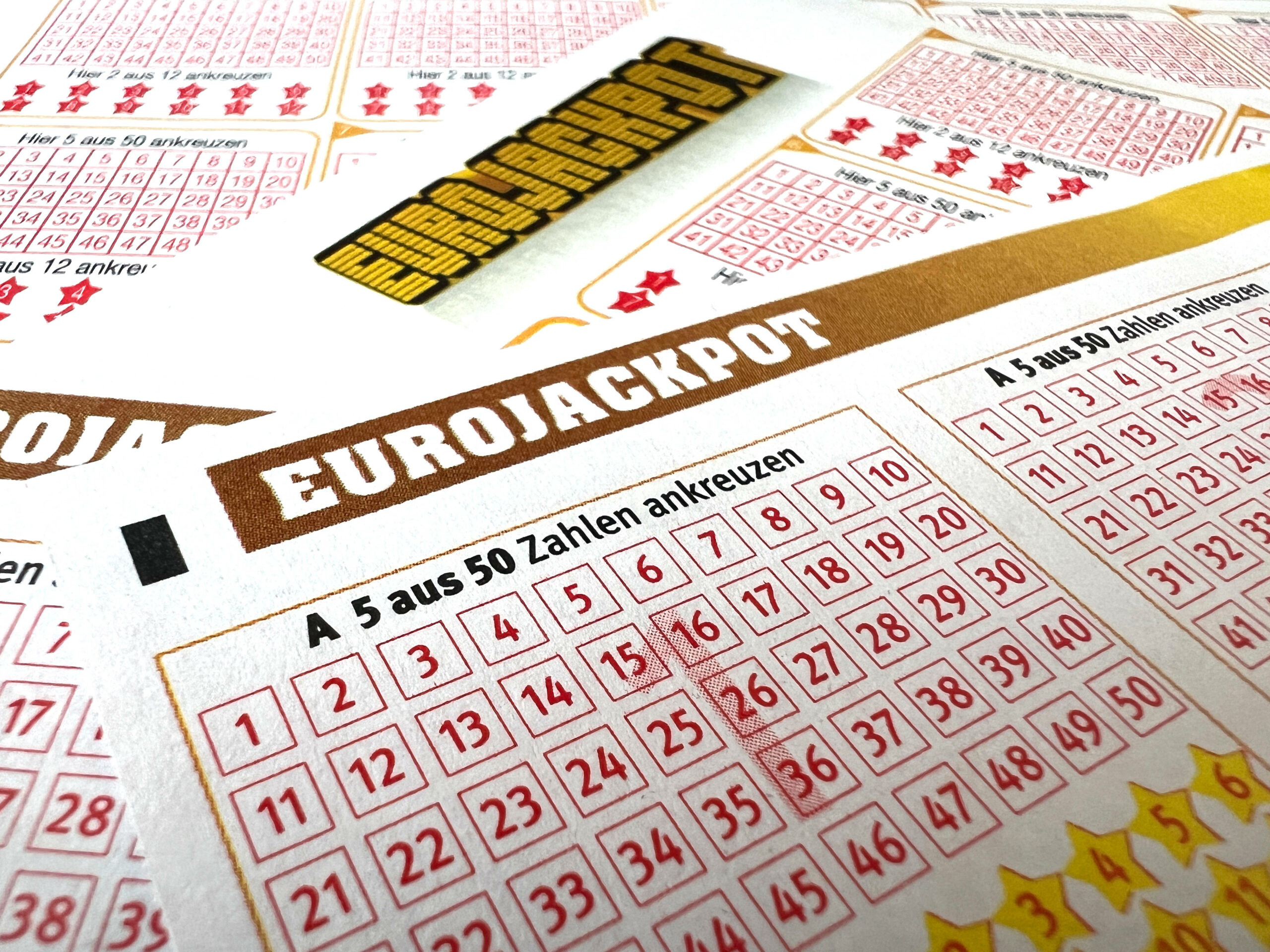 Tippscheine vom Eurojackpot (Symbolbild)
