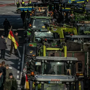 Bauernprotest am Montag in Hamburg.