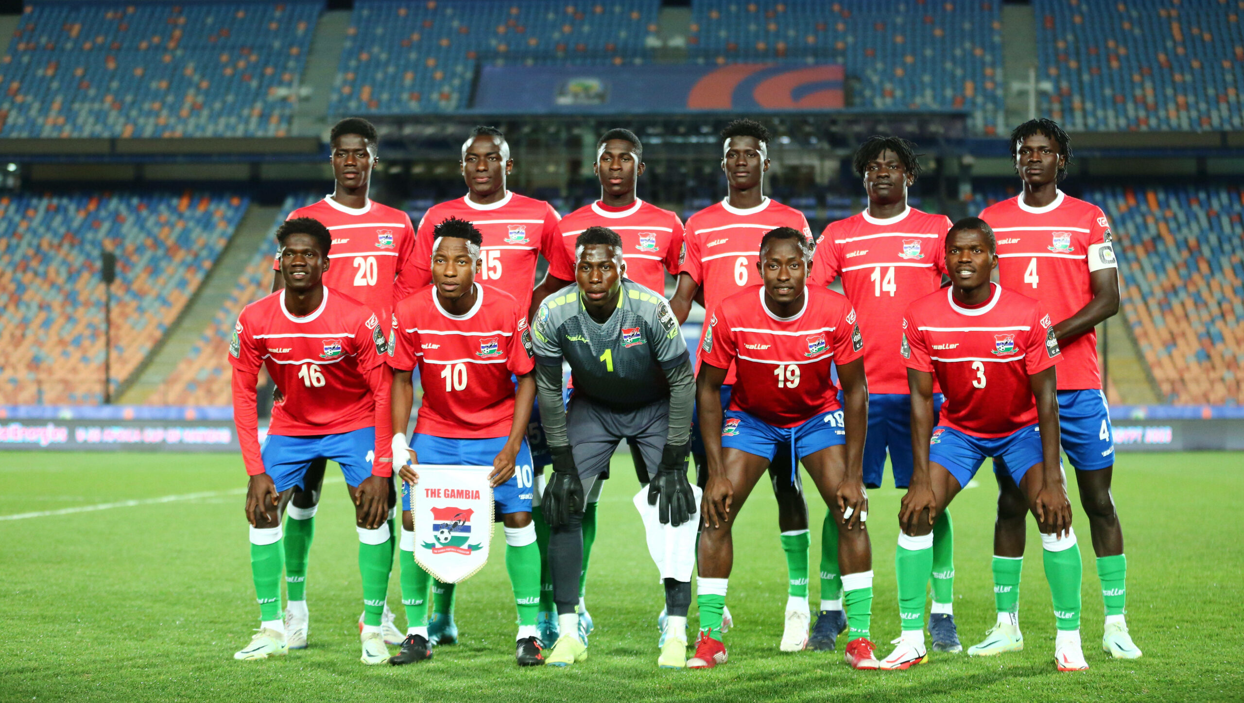 Teamfoto der gambischen Nationalmannschaft