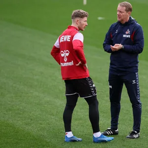 Timo Schultz und Florian Kainz beim Köln-Training