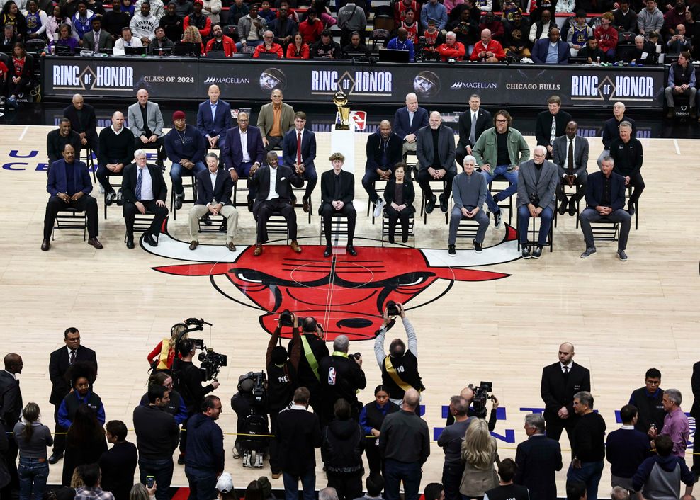 Ring of Honour Zeremonie in der Bulls-Arena