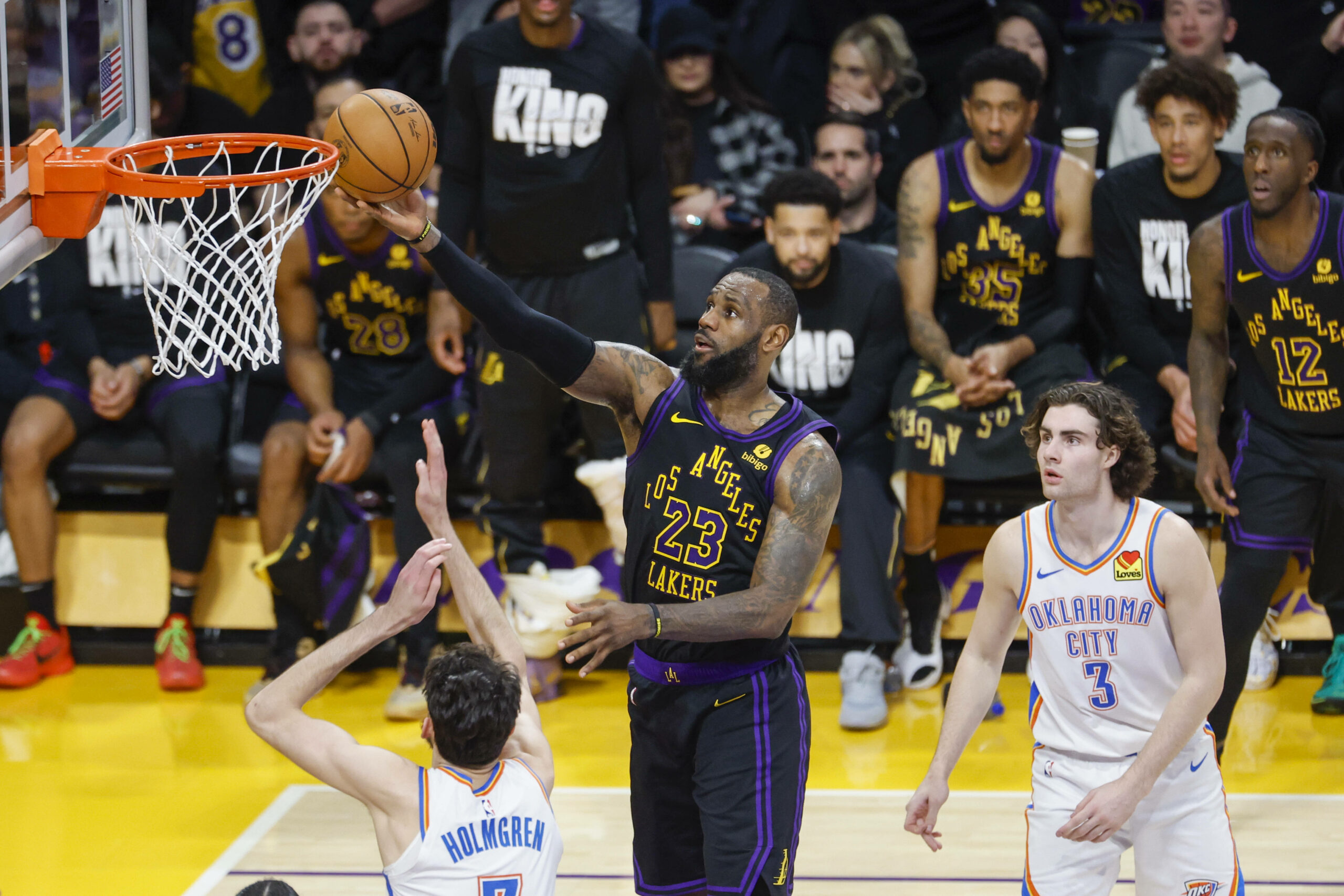 LeBron James trifft für die Lakers