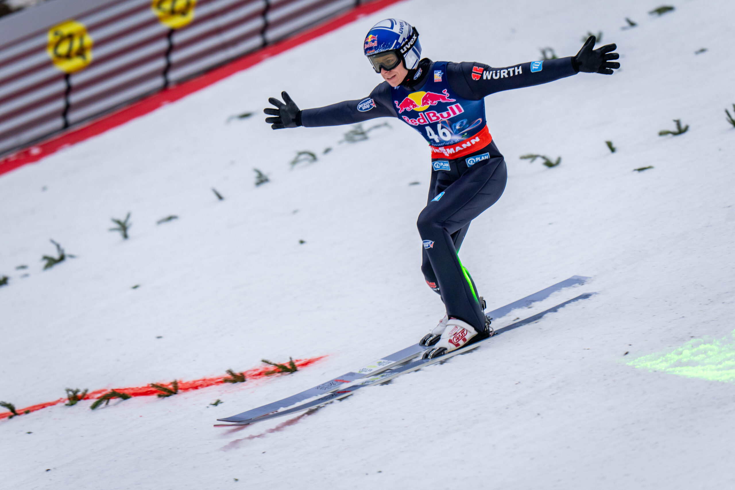 Andreas Wellinger bei der Skiflug-WM