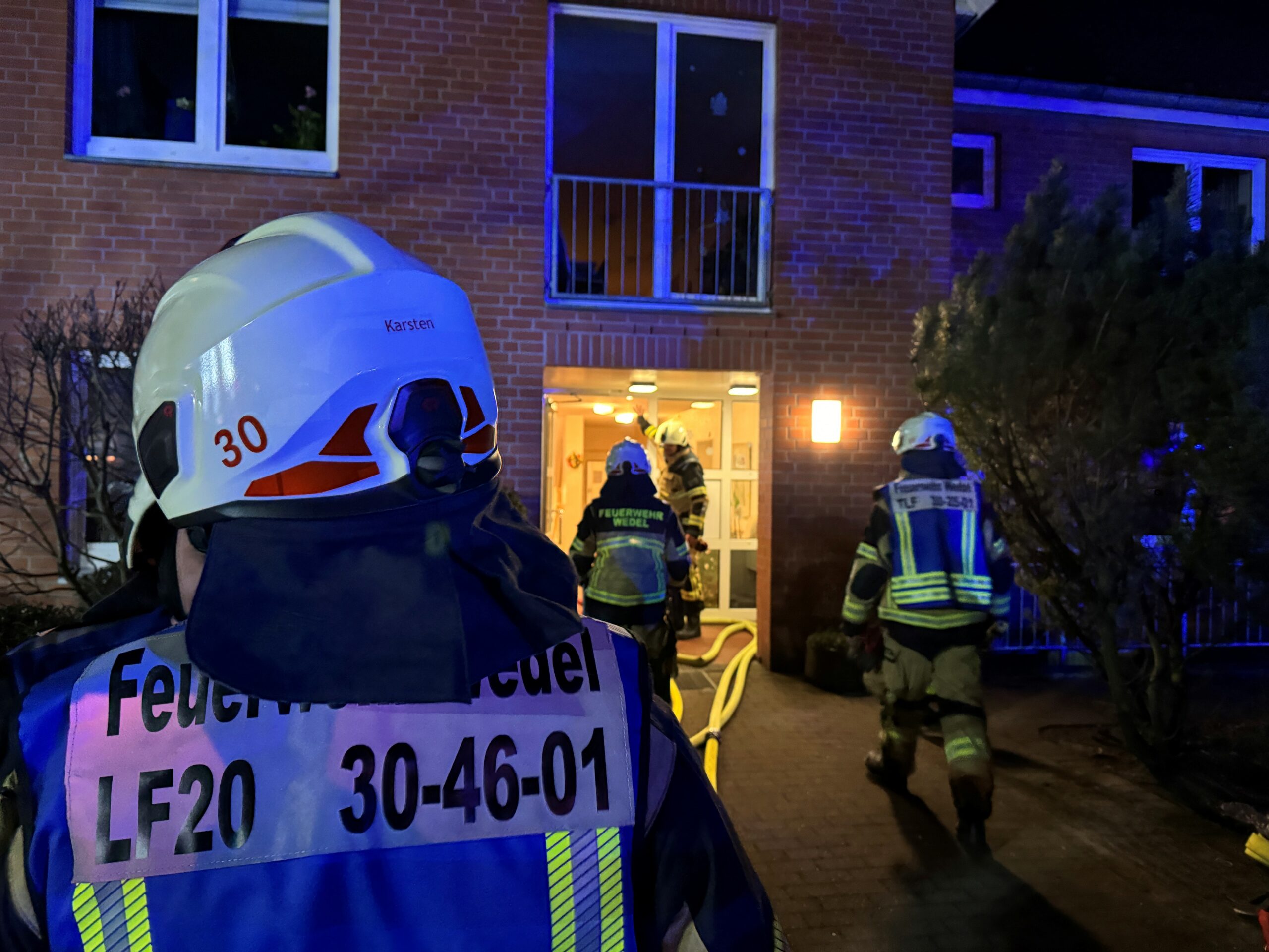 Ein 62-Jähriger starb bei einem Brand in einer Einrichtung für Betreutes Wohnen in Wedel.