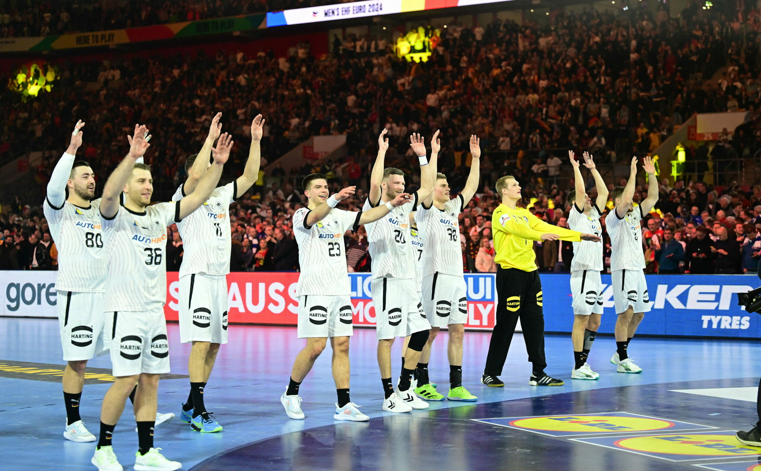 Die deutsche Handball-Nationalmannschaft macht nach dem EM-Auftaktsieg die Welle