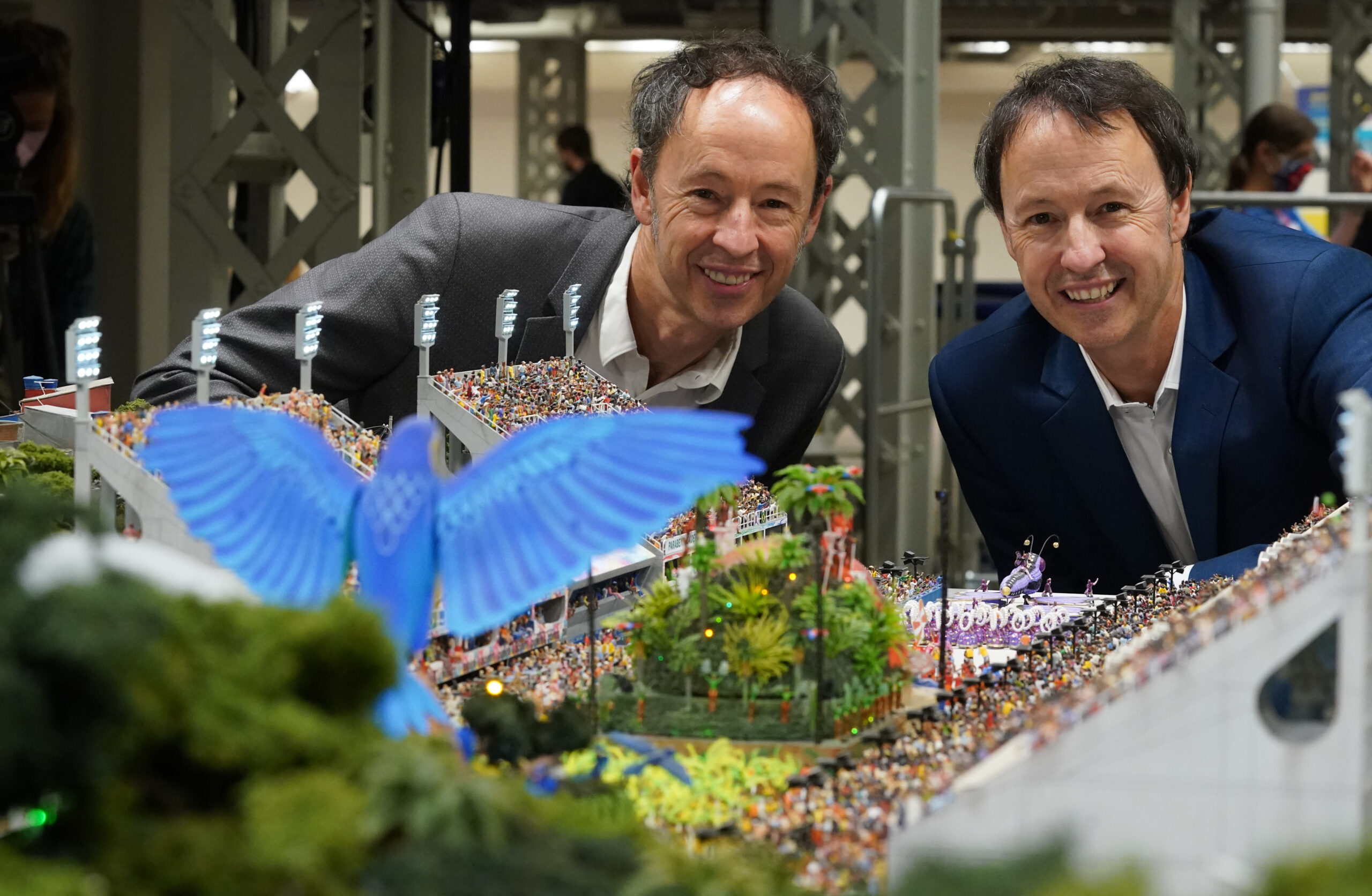 Gerrit (l.) und Frederik Braun im Miniatur Wunderland