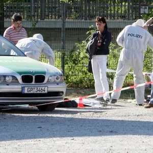 Tatort Theresienwiese in Heilbronn: Am 25. April 2007 ermordete der NSU die Polizeibeamtin Michèlle Kiesewetter mit einem Kopfschuss, ihr Kollege wurde schwer verletzt.