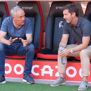 Christian Streich und Jochen Saier.