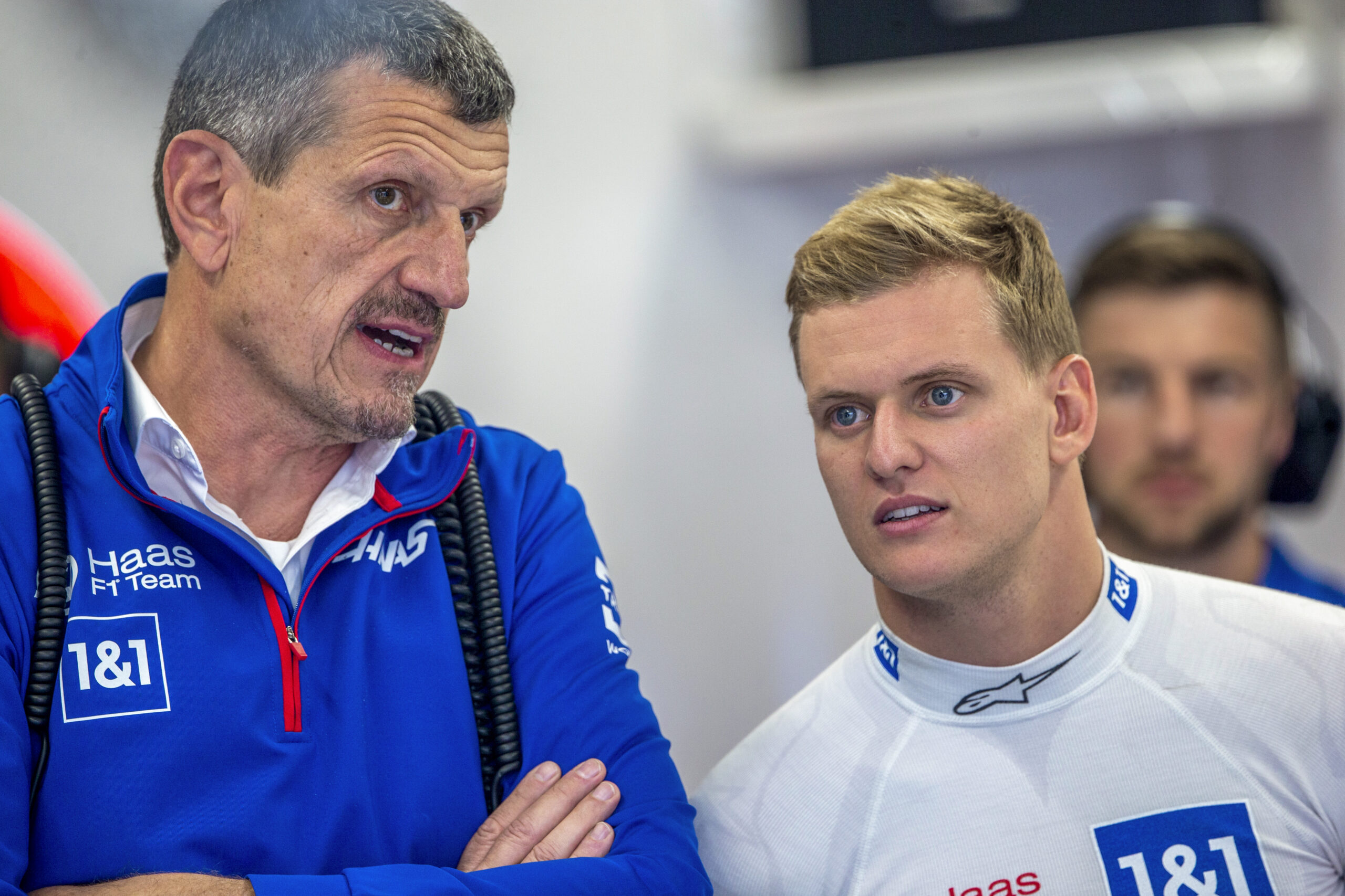 Günther Steiner und Mick Schumacher.