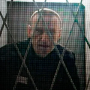 Alexej Nawalny bei einem Videolink aus der arktischen Strafkolonie, in der er eine 19-jährige Haftstrafe verbüßen sollte.