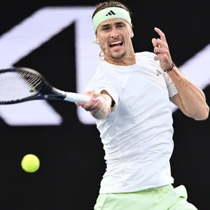 Alexander Zverev beim Match gegen Medvedev.