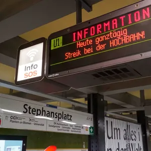 Am Donnerstag und Freitag stehen U-Bahnen und VHH-Busse still. Verdi hat zum Streik aufgerufen.