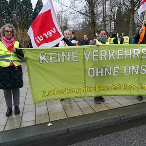 Die Hochbahn-Mitarbeiter streikten bereits Anfang Februar für bessere Arbeitsbedingungen.