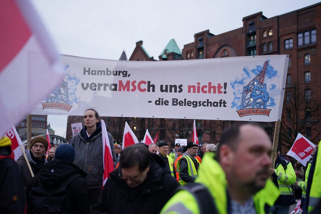 Plakat „Verramsch uns nicht“