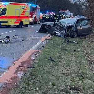 Die Unfallstelle bei Aurich