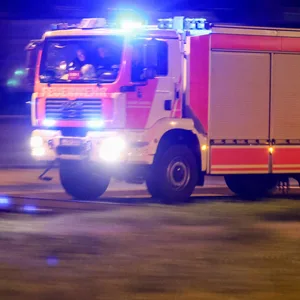 Löschfahrzeug im Einsatz