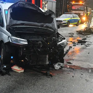 Der Fahrer hinterließ durch den Unfall eine Schneise der Verwüstung.