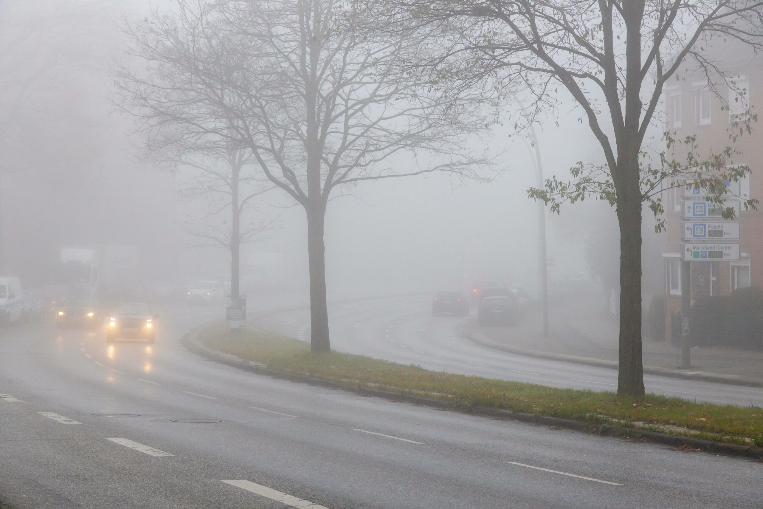 Straße im Nebel