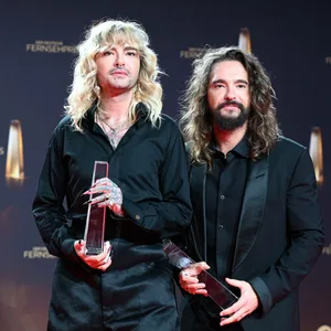 Bill und Tom Kaulitz beim Deutschen Fernsehpreis Ende September 2023