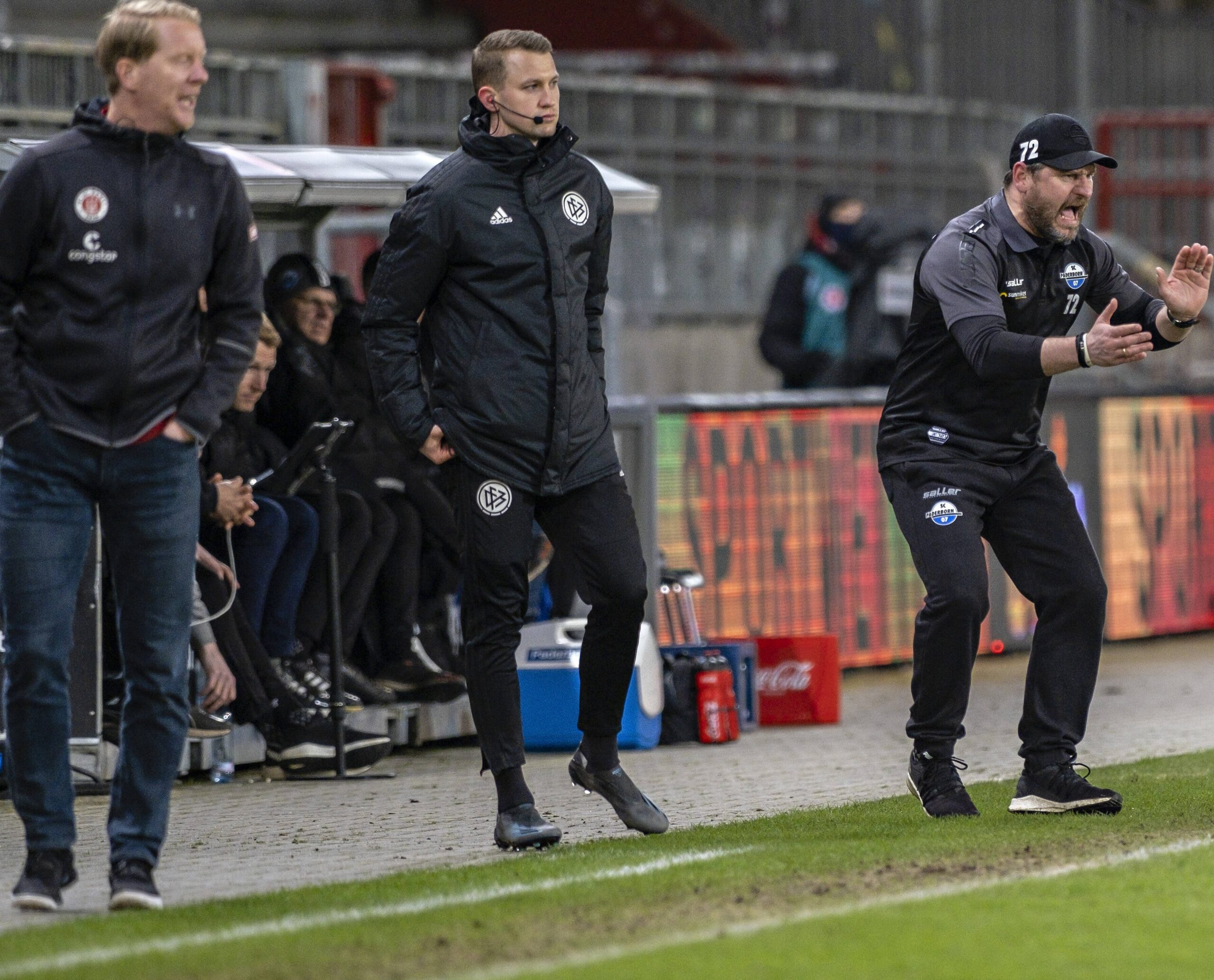 Steffen Baumgart als Paderborn-Coach am Millerntor