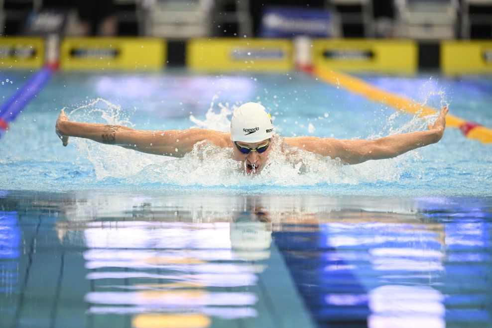 Mykhailo Romanchuk im Wasser