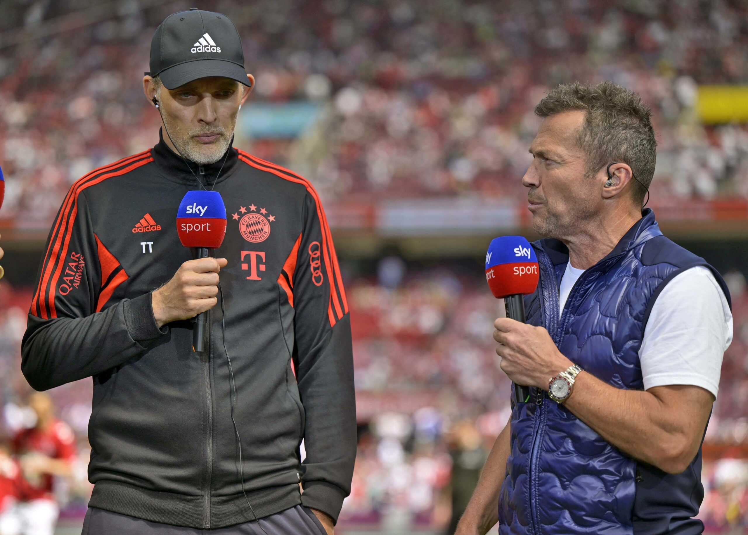 Lothar Matthäus (r.) und Thomas Tuchel im Sky Sport-Interview.