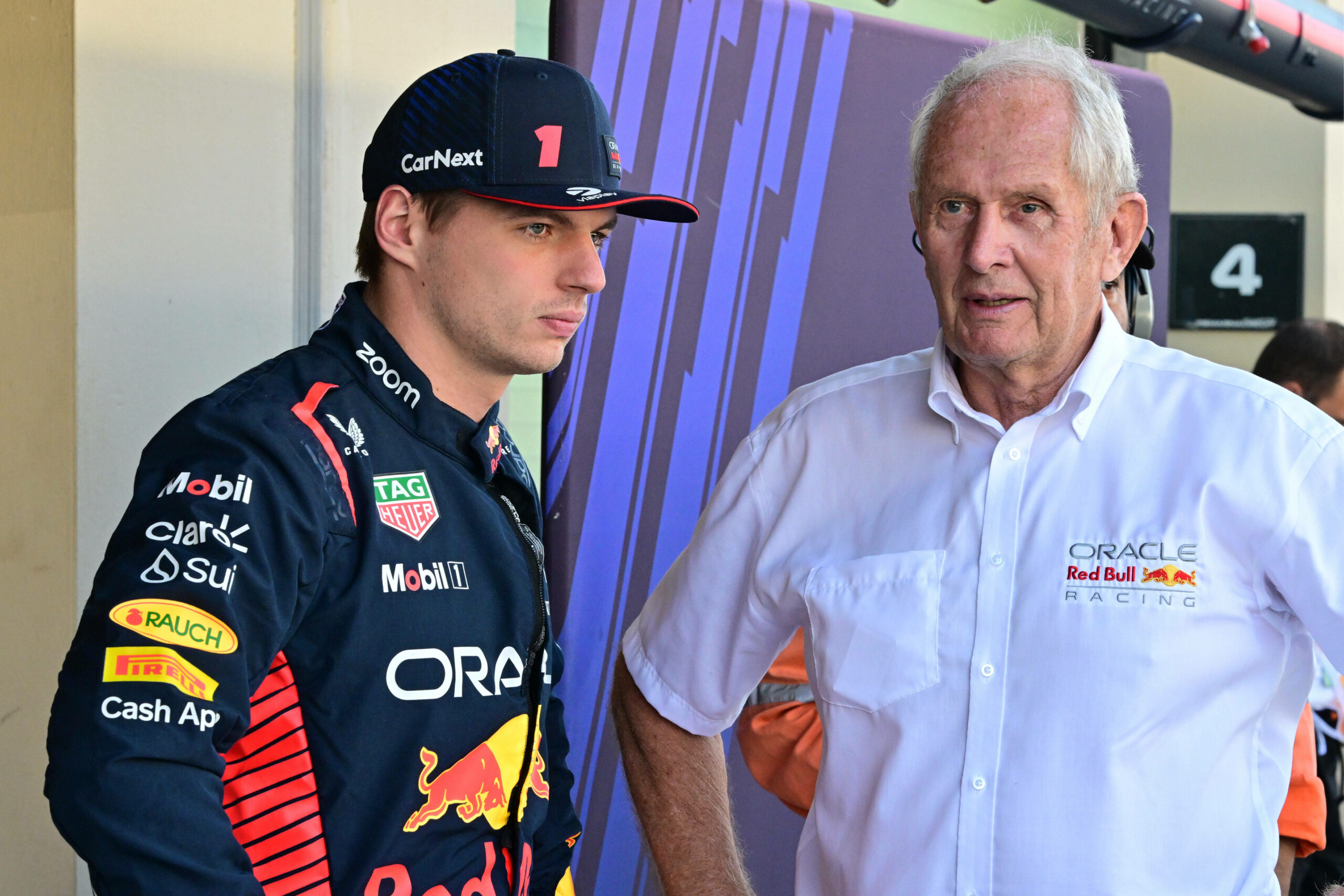 Max Verstappen und Helmut Marko.