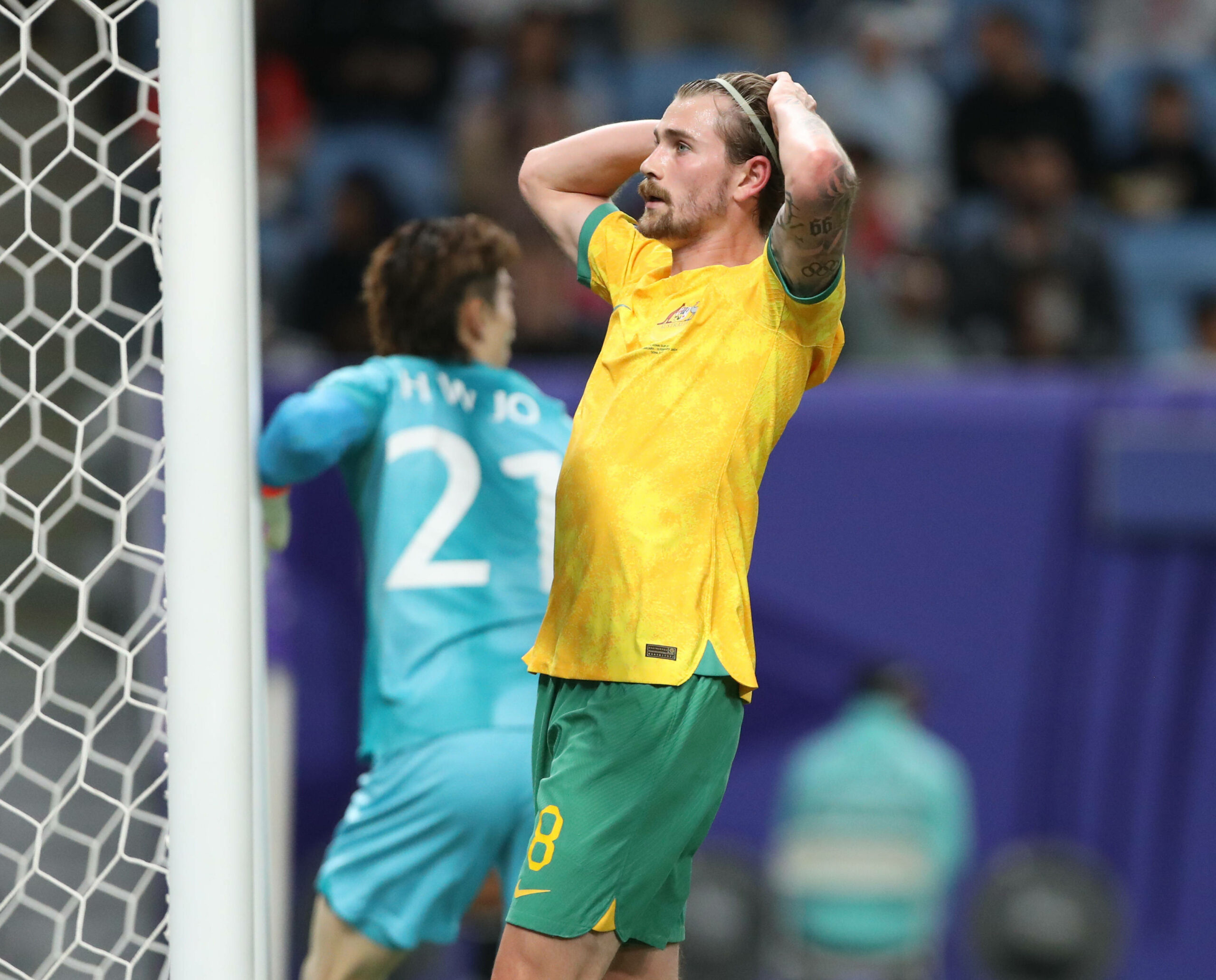 Connor Metcalfe für die australische Nationalmannschaft im Spiel gegen Südkorea.