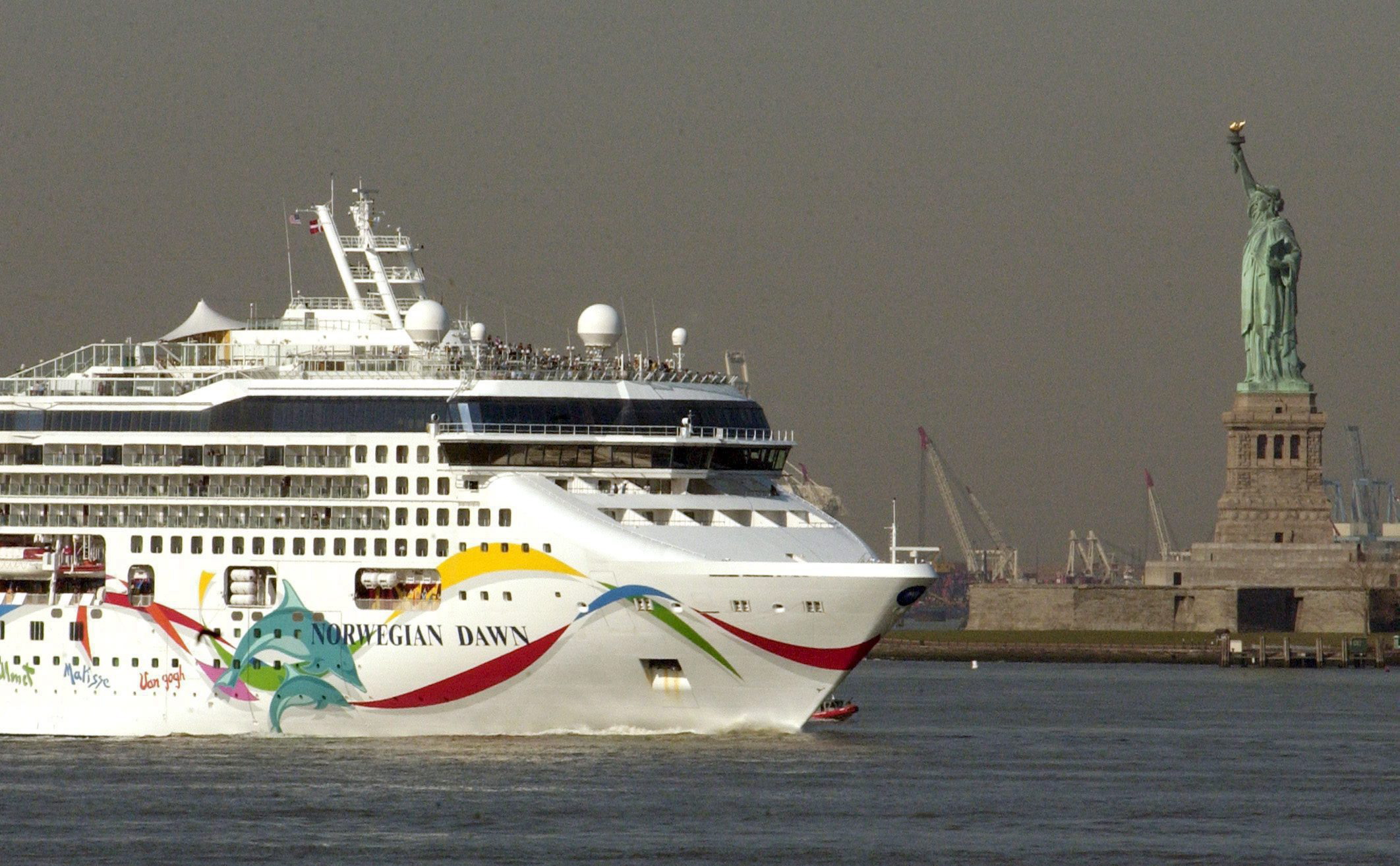 Das Kreuzfahrtschiff „Norwegian Dawn“ der US-Reederei Norwegian Cruise Line (Archivbild).