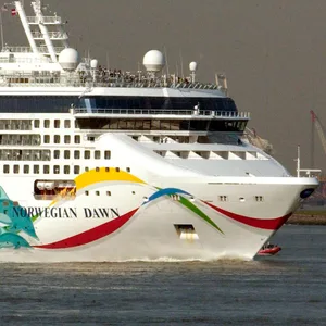 Das Kreuzfahrtschiff „Norwegian Dawn“ der US-Reederei Norwegian Cruise Line (Archivbild).