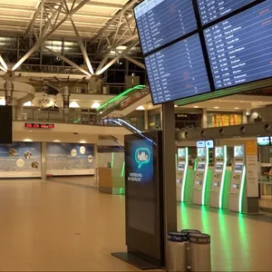 Der leergefegte Hamburger Flughafen