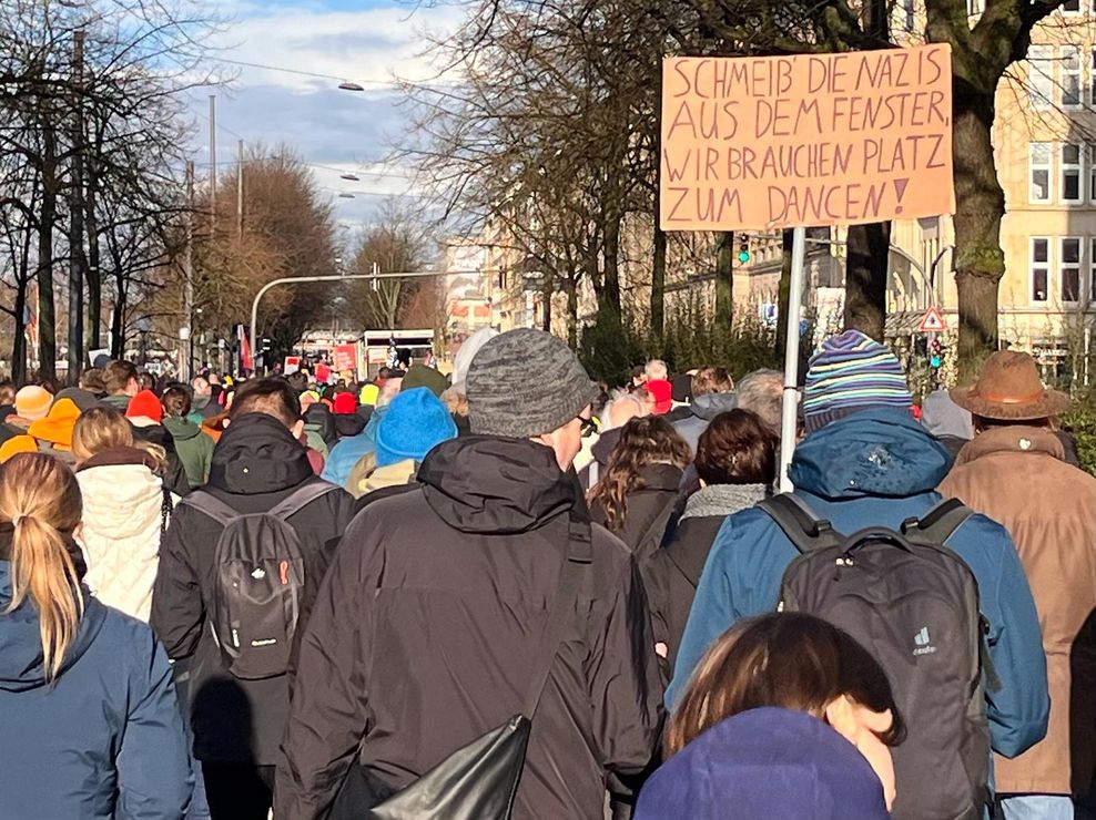 Sprüche auf Demo