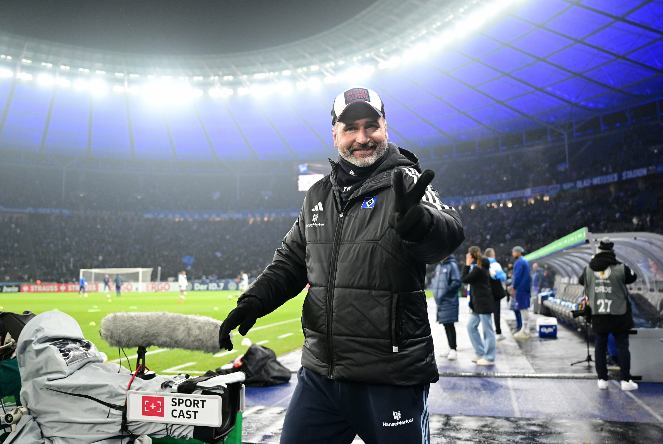HSV-Trainer Walter vor dem Pokalspiel in Berlin