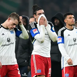 Ratlose HSV-Gesichter von Miro Muheim, Guilherme Ramos und Ransford Königsdörffer