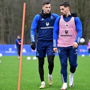 Reis und Benes beim Training