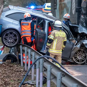 Die Unfallstelle auf der B75 bei Tostedt.