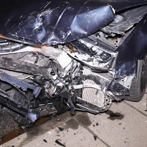 Auch am Audi des Verursacher entstand großer Schaden.