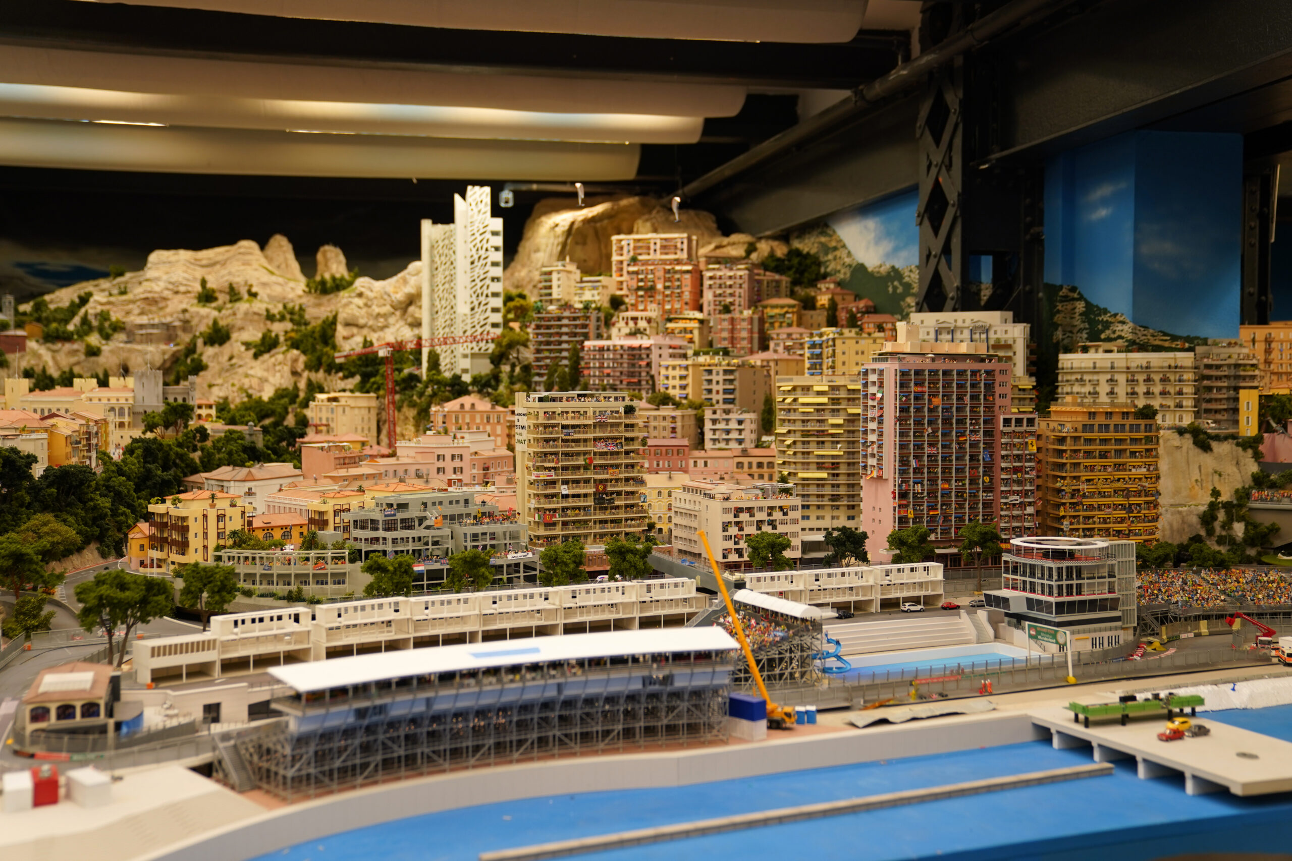 Der kleine Staat Monaco wird im Hamburger Miniatur Wunderland nachgebaut.