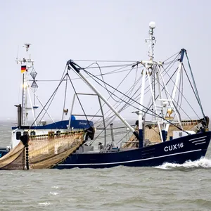 Ein Fischkutter auf dem Meer