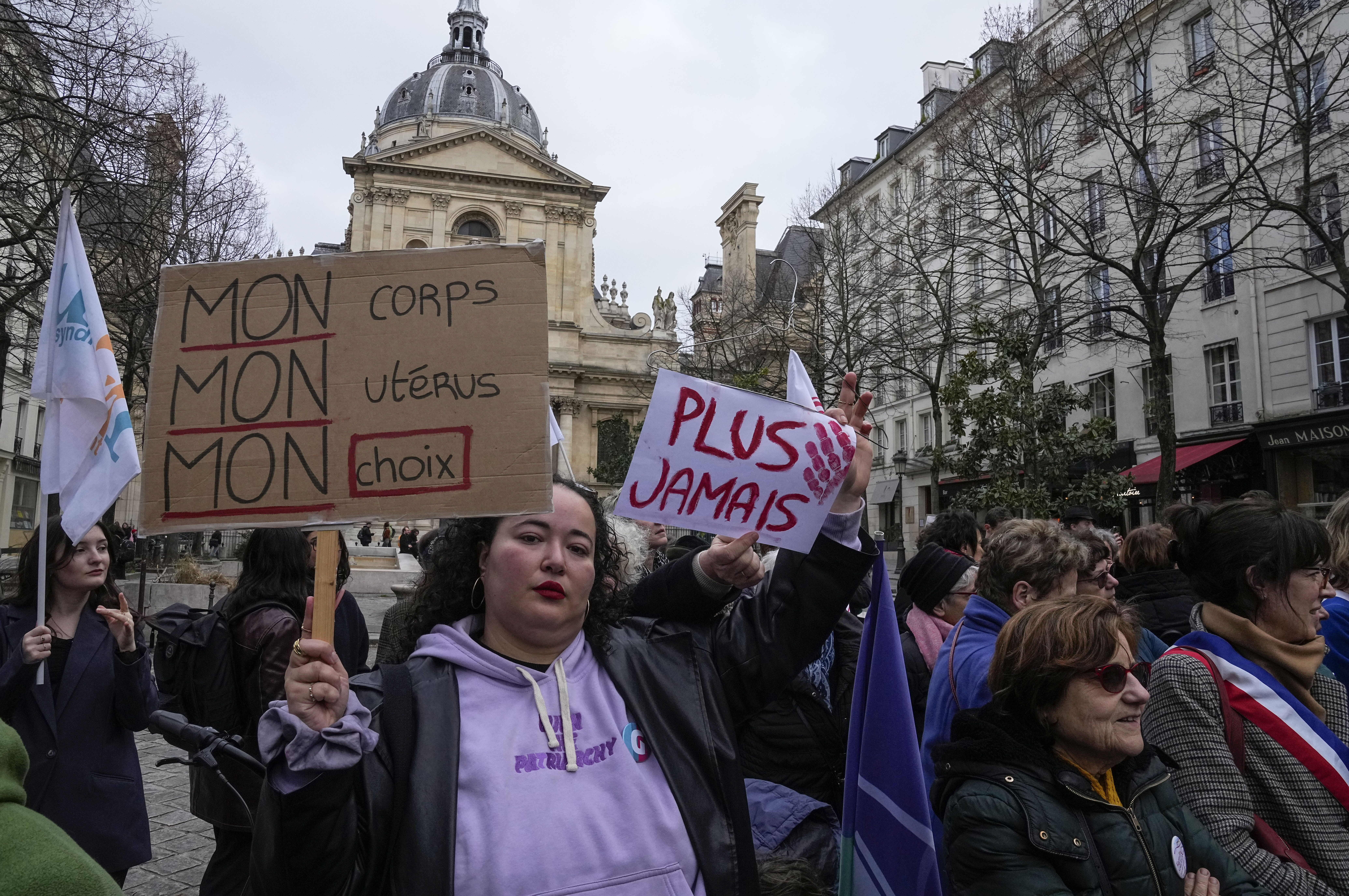 Demonstration für Abtreibungsrecht in Frankreich