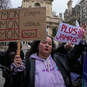 Demonstration für Abtreibungsrecht in Frankreich