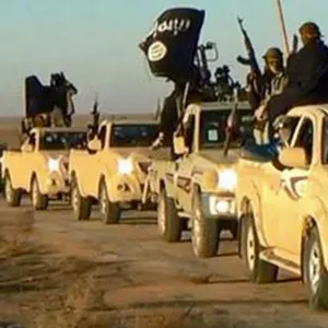 Kämpfer der Terrormiliz Islamischer Staat (IS).