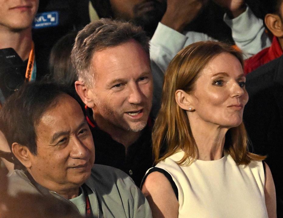 Geri Halliwell und Christian Horner beim Grand Prix von Bahrain