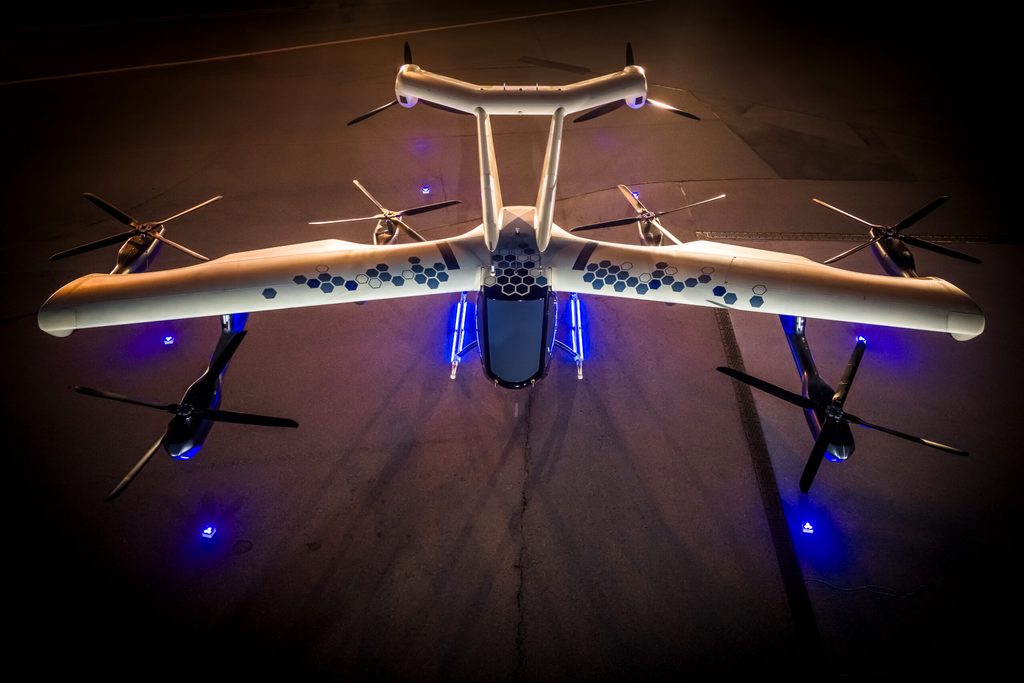 Der CityAirbus NextGen von Airbus von oben
