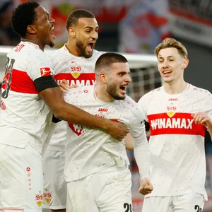 Deniz Undav bejubelt Tor für den VfB Stuttgart