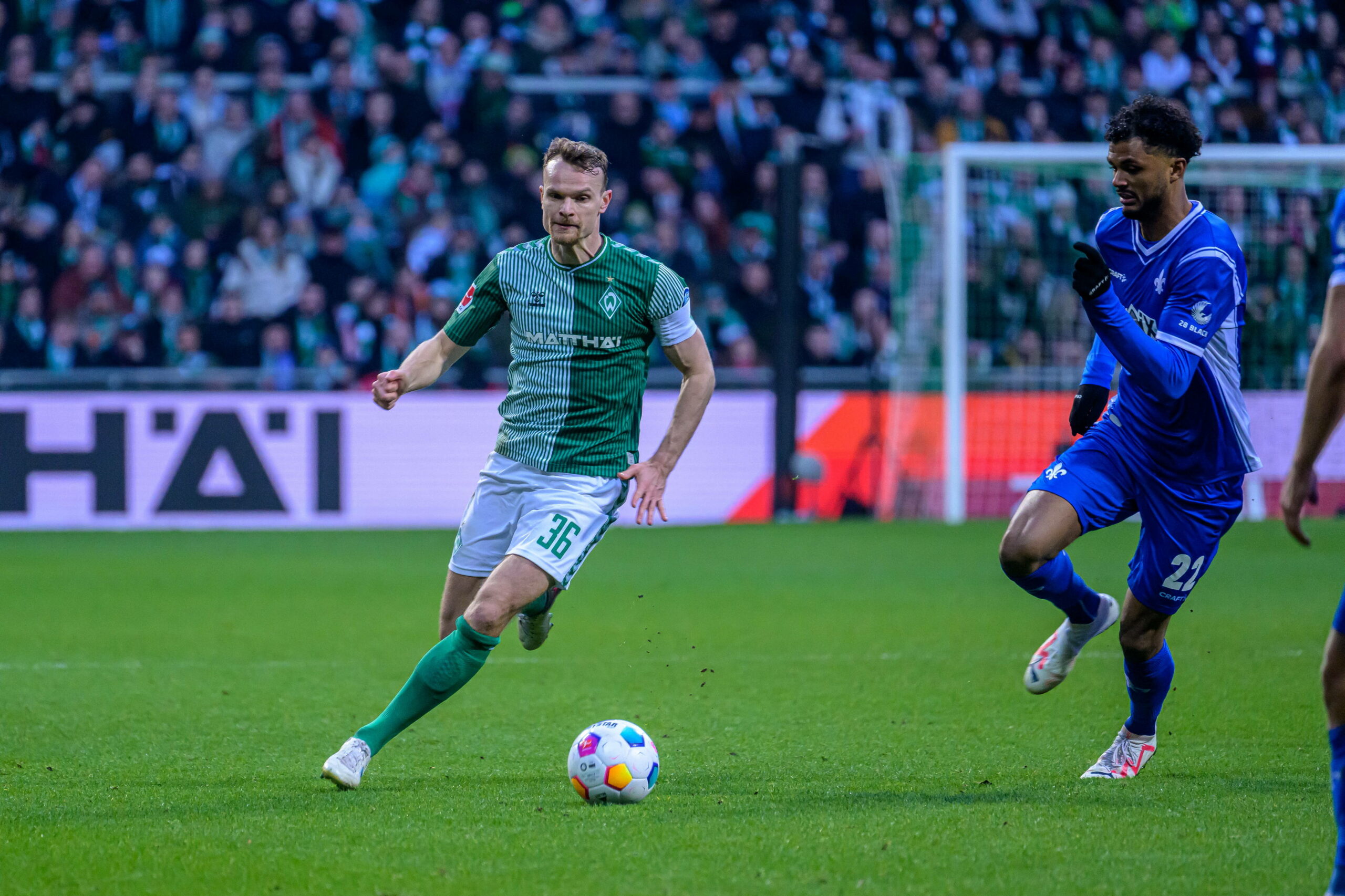 Christian Groß sprintet im Spiel gegen Darmstadt.